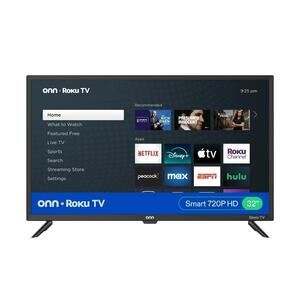 ONN 32 inch Roku Smart TV HD LED Television Built-in Roku